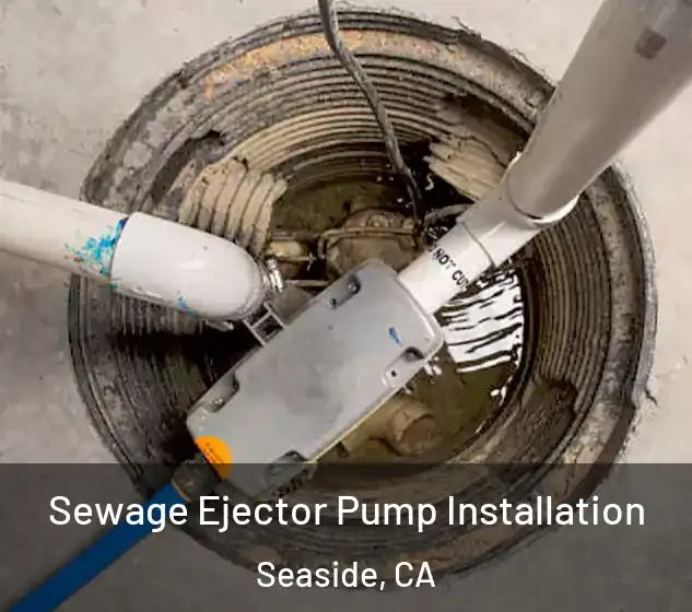  Sewage Ejector Pump Installation Seaside, CA